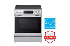 Lg 6.3 cu ft. Smart wi-fi Enabled ProBake Convection® InstaView® Electric Slide-In Range with Air Fry