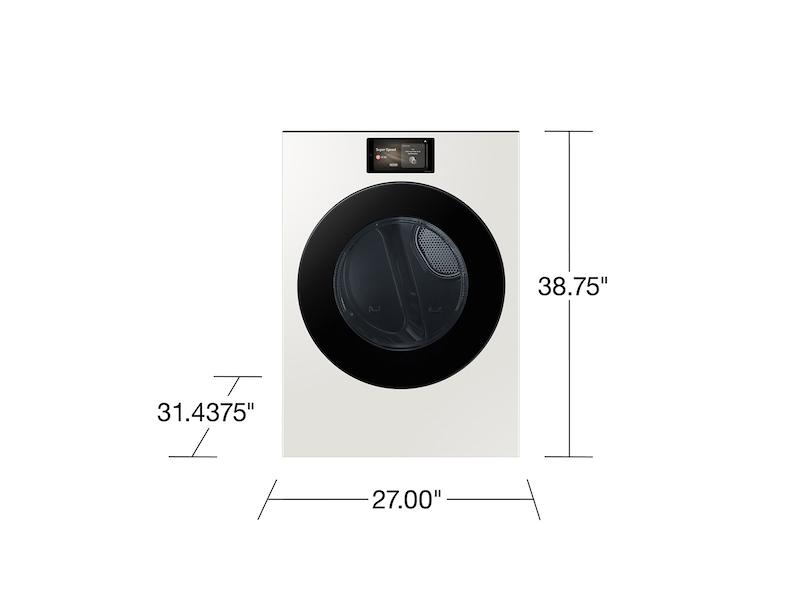 Samsung DV90F53AGY 7.6 cu. ft. Bespoke AI Ultra Capacity Front Load Gas Dryer with AI Home and AI OptiDry+ in Ivory
