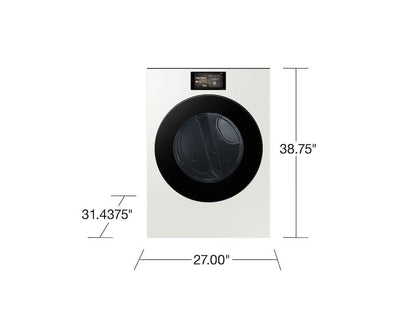 Samsung DV90F53AGY 7.6 cu. ft. Bespoke AI Ultra Capacity Front Load Gas Dryer with AI Home and AI OptiDry+ in Ivory