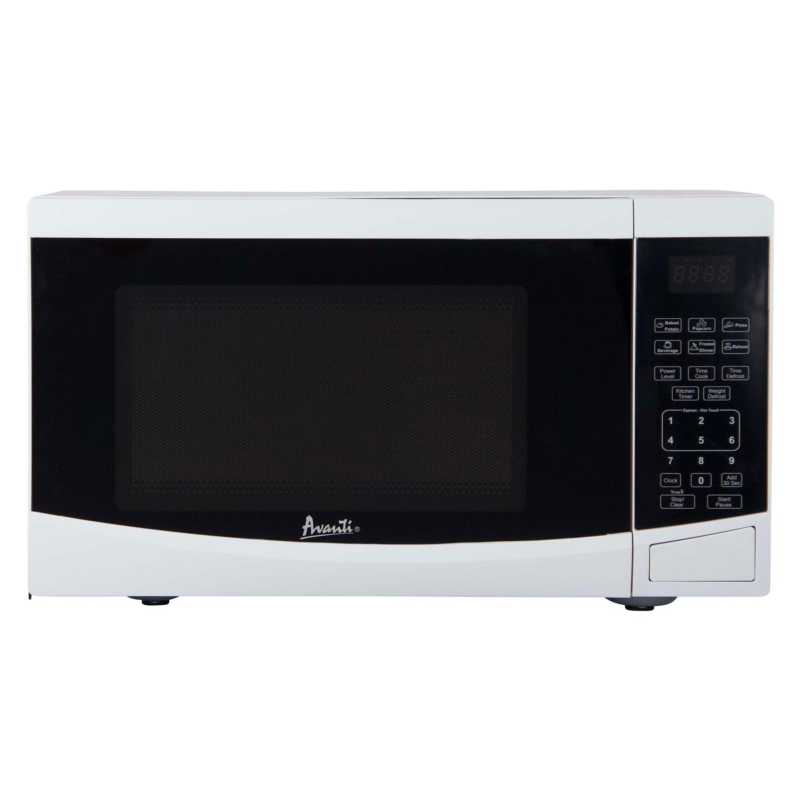 MT09V0W Avanti Countertop Microwave Oven, 0.9 cu. ft. - White / 0.9 cu. ft.