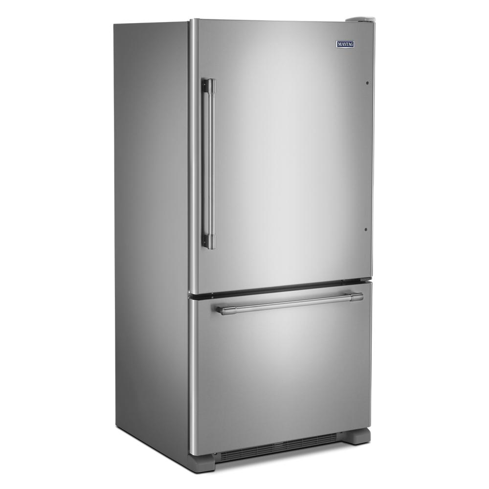 Maytag MBF2258FEZ 33-Inch Wide Bottom Mount Refrigerator - 22 Cu. Ft.