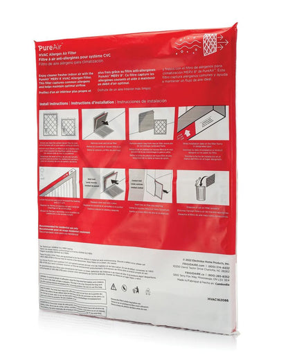 Frigidaire HVAC162086 PureAir® 16" x 20" x 1" MERV 8 Allergen Air Filter - 6 Pack