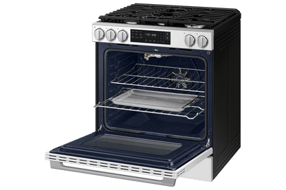 Samsung NSG80H60SW Bespoke Smart Slide-in Gas Range Pro Style Design  Air Fry Max  True Convection