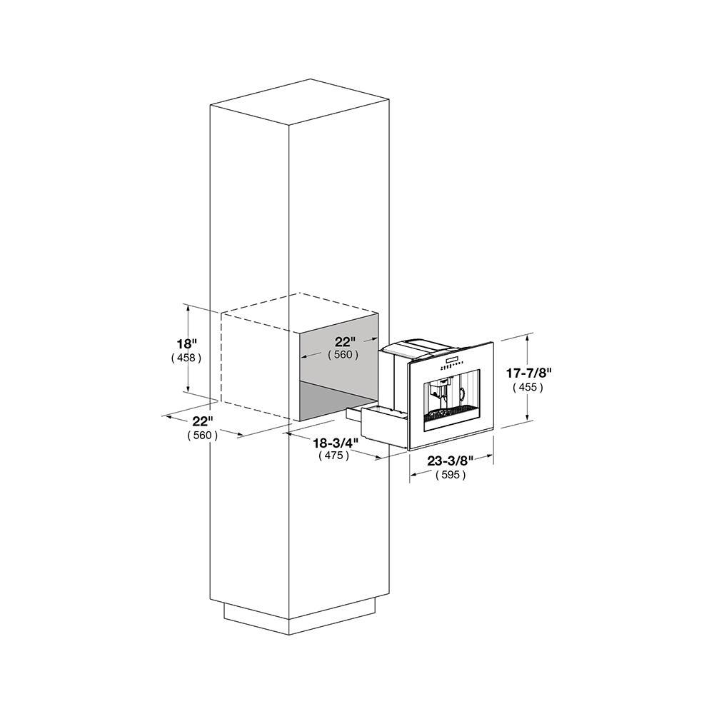 24" BUILT-IN COFFEE MACHINE