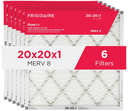 Frigidaire HVAC202086 PureAir® 20" x 20" x 1" MERV 8 Allergen Air Filter - 6 Pack