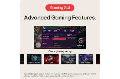 Lg 45GR65DCB 45 Inch UltraGear™ QHD 1440P 1ms 200Hz Curved Gaming Monitor with VESA DisplayHDR™ 600