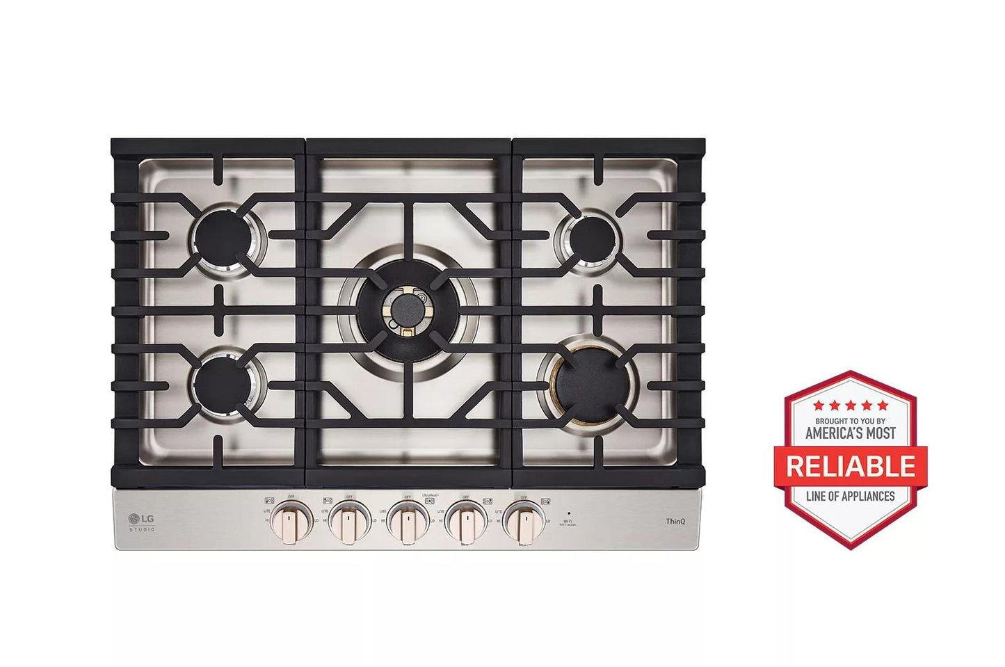 CBGS3028N LG STUDIO 30" UltraHeat™ Gas Cooktop with EasyClean®