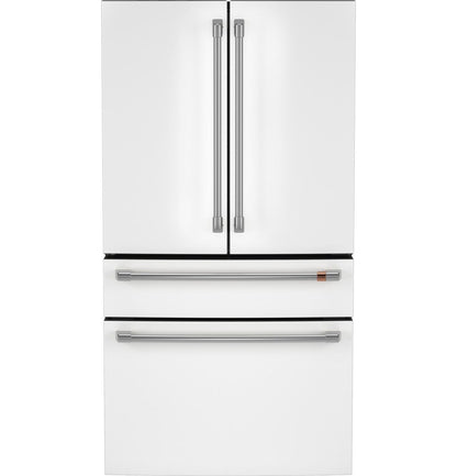 Cafe CGE29DP4TW2 CAF(EBACK)™ ENERGY STAR® 28.7 Cu. Ft. Smart 4-Door French-Door Refrigerator With Dual-Dispense AutoFill Pitcher