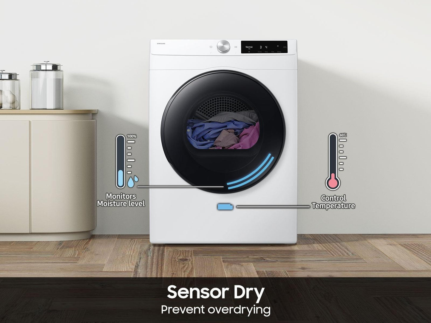 Samsung DV25FG60BVBEA2 Compact Electric Dryer 4.0 cu. ft. Wi-Fi Connectivity Sensor Dry