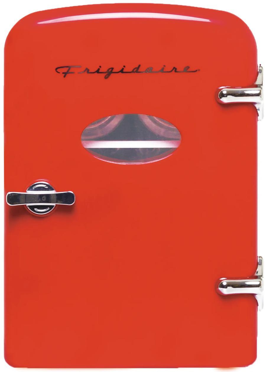 Frigidaire EFMIS229RED 6-Can Retro Mini Fridge Cooler - Red