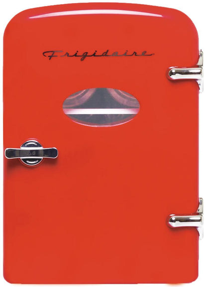 Frigidaire EFMIS229RED 6-Can Retro Mini Fridge Cooler - Red