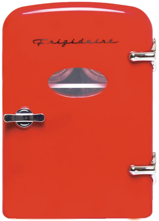 Frigidaire EFMIS229RED 6-Can Retro Mini Fridge Cooler - Red