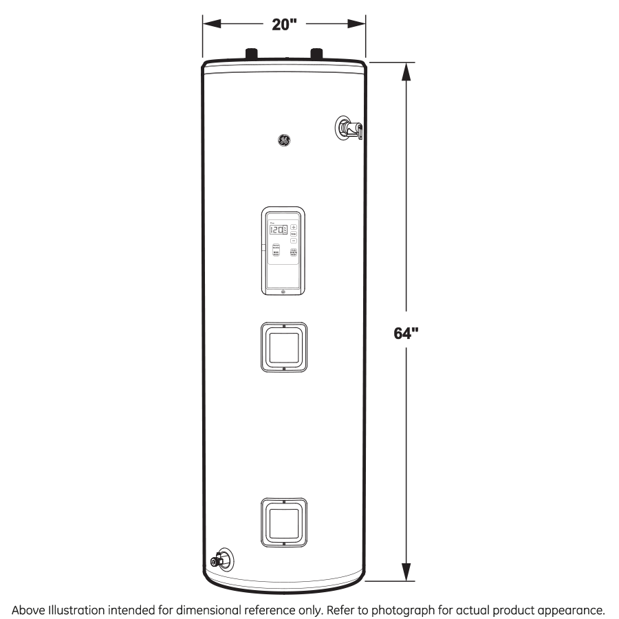 GE40T10BLM GE® Smart 40 Gallon Tall Electric Water Heater