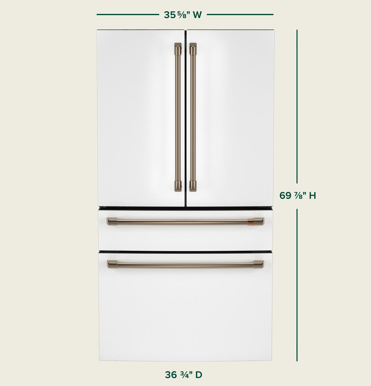 Cafe CGE29DP4TW2 CAF(EBACK)™ ENERGY STAR® 28.7 Cu. Ft. Smart 4-Door French-Door Refrigerator With Dual-Dispense AutoFill Pitcher