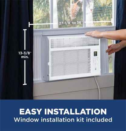 AWCS06BWA GE® 6,000 BTU Electronic Window Air Conditioner for Small Rooms up to 250 sq ft.