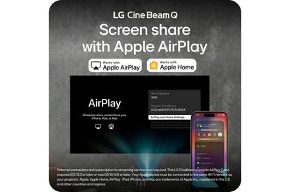 PU600U LG CineBeam Q 4K UHD Smart Portable Laser Projector PU600U (2026)