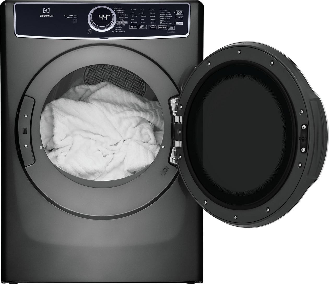 ELFE7637AT Electrolux Front Load Perfect Steam™ Electric Dryer with Balanced Dry™ and Instant Refresh - 8.0 Cu. Ft.