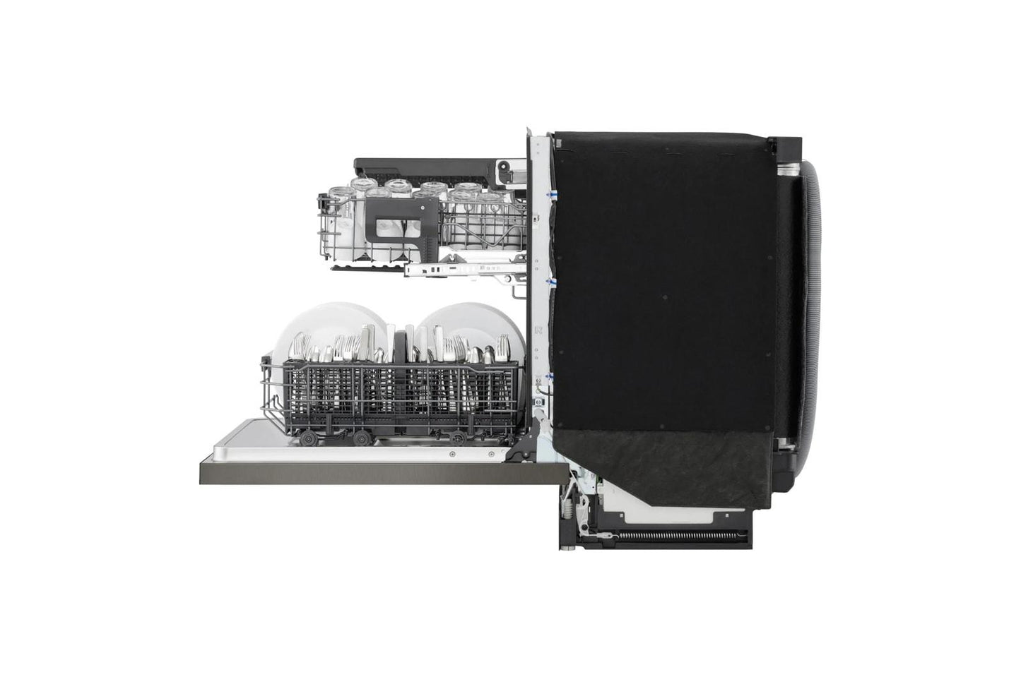 Lg LDNPH753D Smart FlushFit™ Top Control Dishwasher with 1-Hour Wash & Dry, QuadWash® Pro, TrueSteam® and Dynamic Heat Dry™ w/AutoVent Dry™