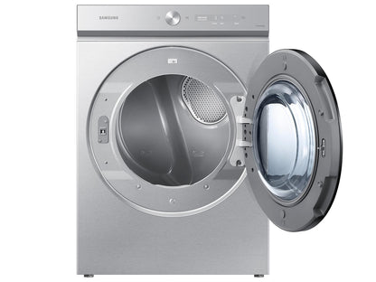 Samsung DVG53BB8700T Bespoke 7.6 cu. ft. Ultra Capacity Gas Dryer with Super Speed Dry and AI Smart Dial in Silver Steel