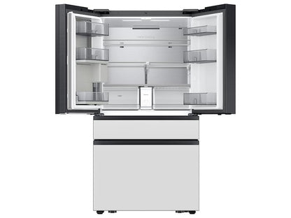 Samsung RF90F23AEW Bespoke 23 cu. ft. Counter Depth 4-Door French Door Refrigerator with AI Family Hub™+ AI Vision Inside™ in White Glass
