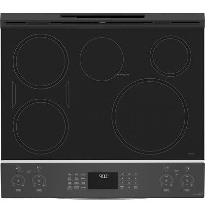 PHS93EYPFS GE Profile™ ENERGY STAR® 30" Smart Slide-In Fingerprint Resistant Front-Control Induction and Convection Range with No Preheat Air Fry