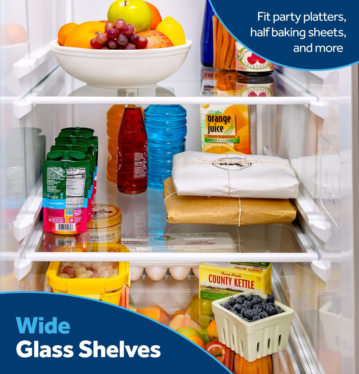 GZS24NGYBB GE® 23.6 Cu. Ft. Counter-Depth Side-By-Side Refrigerator with Extra Tall Dispenser and In-Door Icemaker