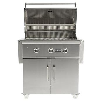 30" Flat Top Grill Cart