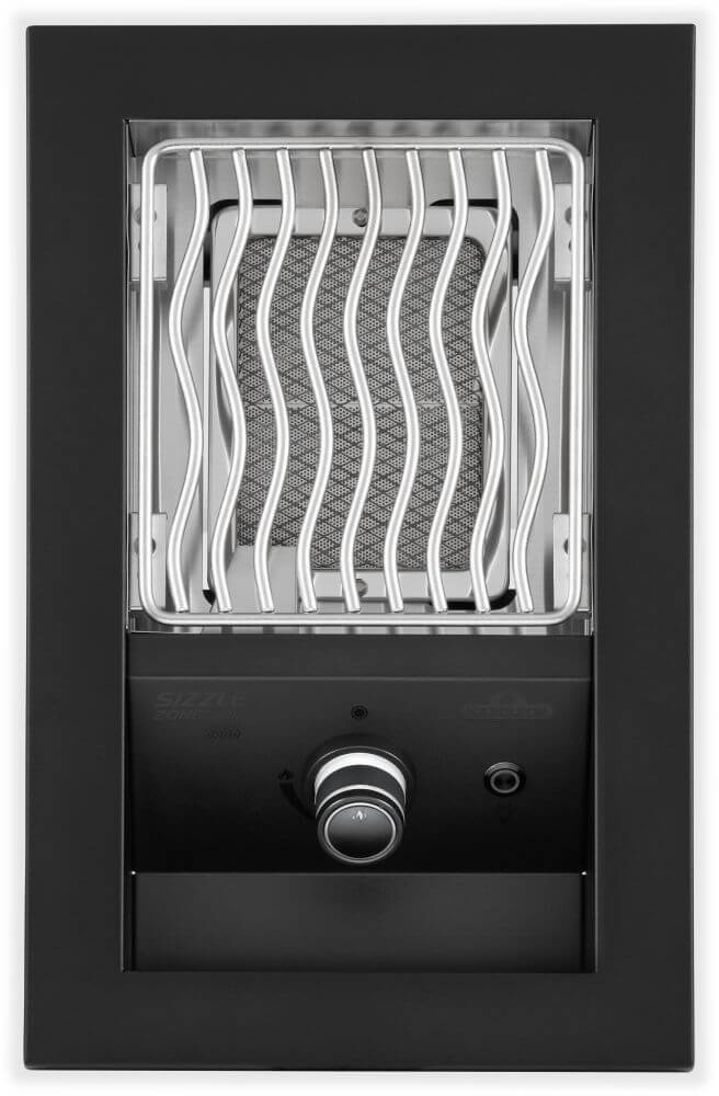 Napoleon Bbq BIB10IRPMK Built-in 700 Series Single Infrared Burner with Matte Black Cover , Propane, Matte/Matt Black