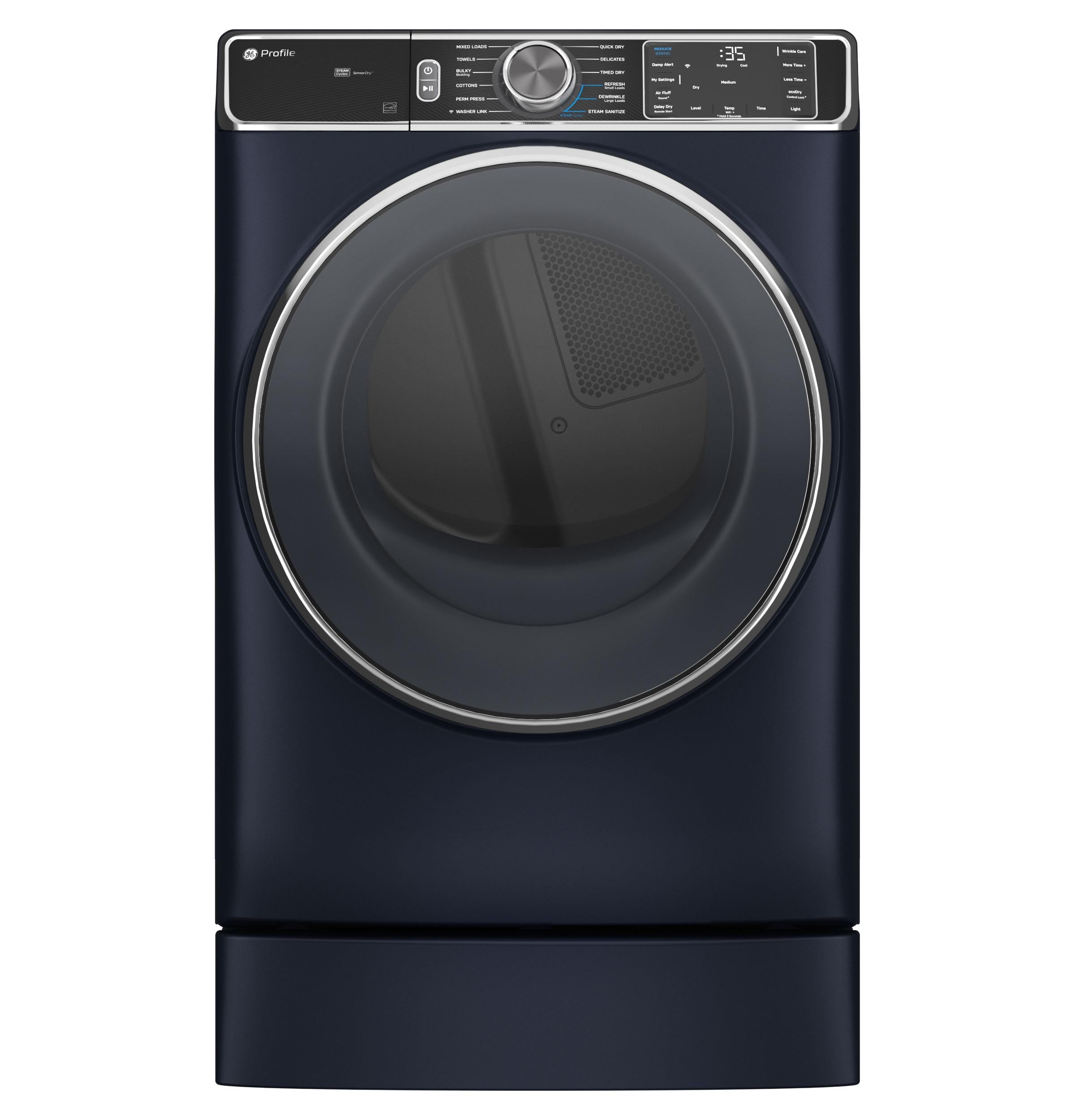 PFD87GSPVRS GE Profile™ 7.8 cu. ft. Capacity Smart Front Load Gas Dryer with Steam and Sanitize Cycle