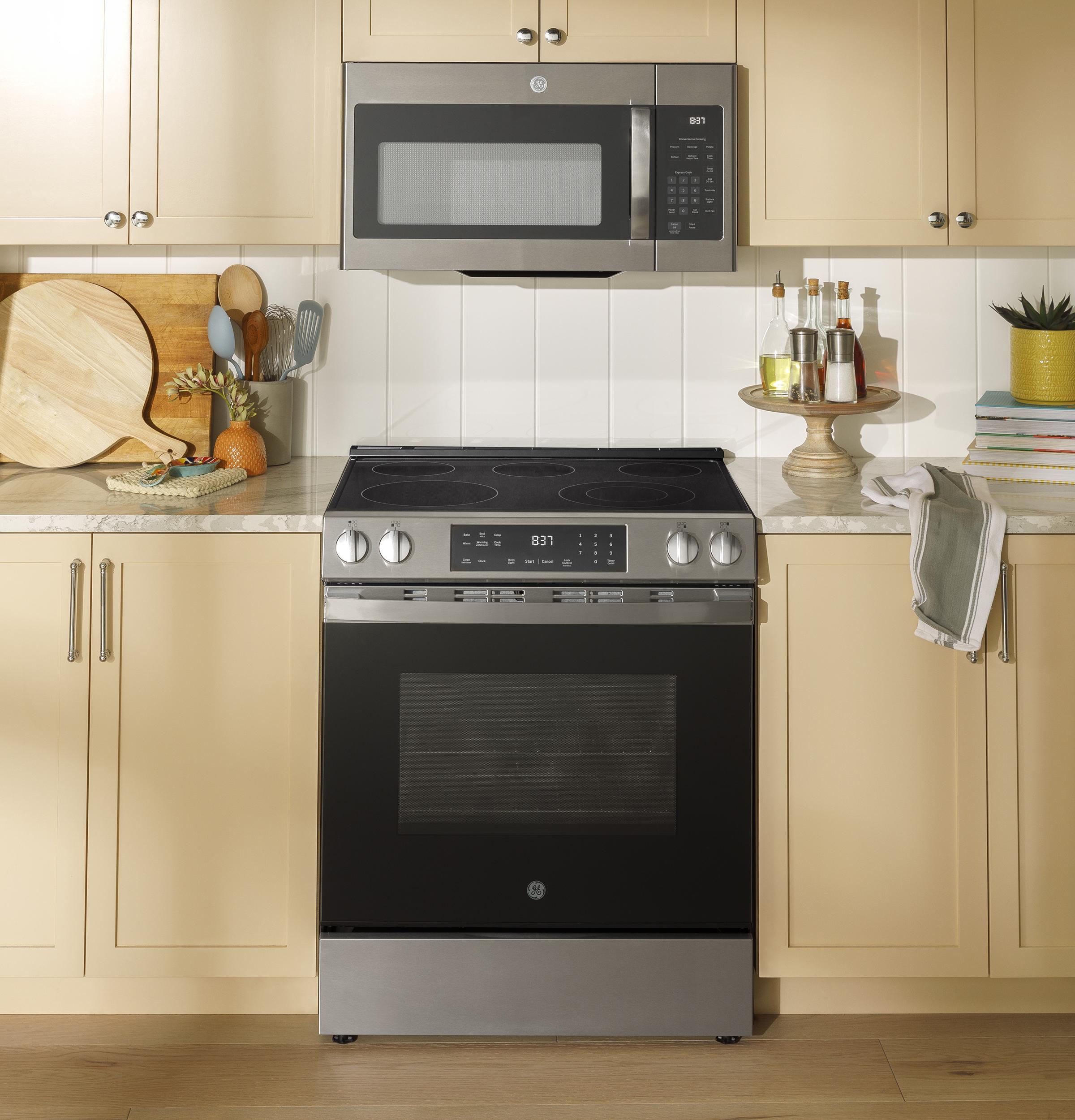 GRS500PVSS GE® 30" Slide-In Electric Range with Crisp Mode