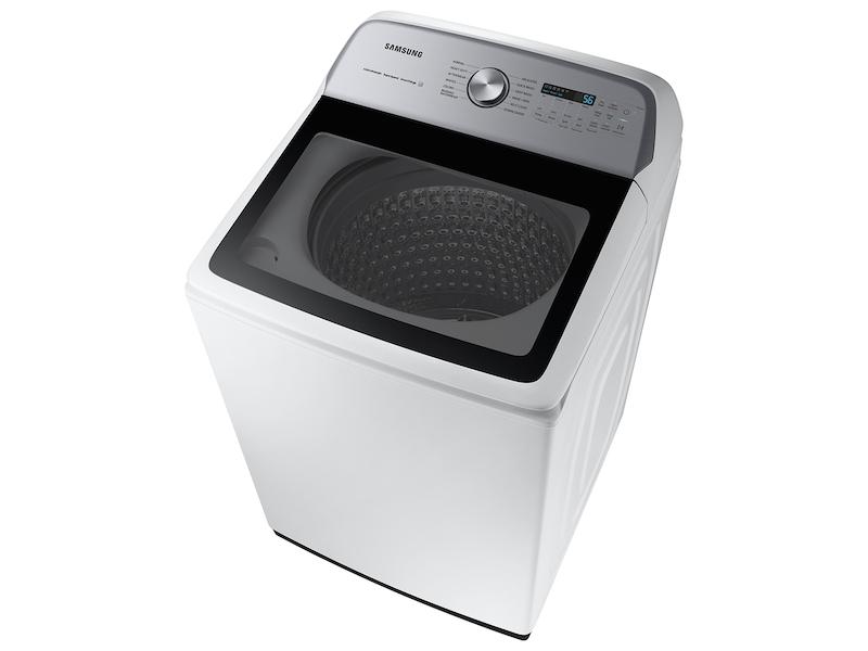 Samsung 5.2 cu. ft. Large Capacity Smart Top Load Washer with Super Speed Wash in White