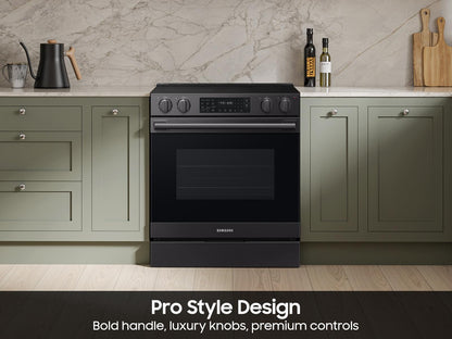 Samsung NSE80H63SE Bespoke Smart Slide-in Electric Range Pro Style Design  Air Fry Max  True Convection