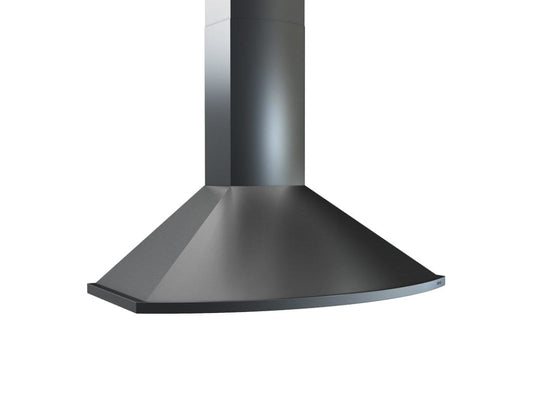 ZSAM90FBS Savona Wall, 90cm, Black SS, LED, 600 CFM w/ACT