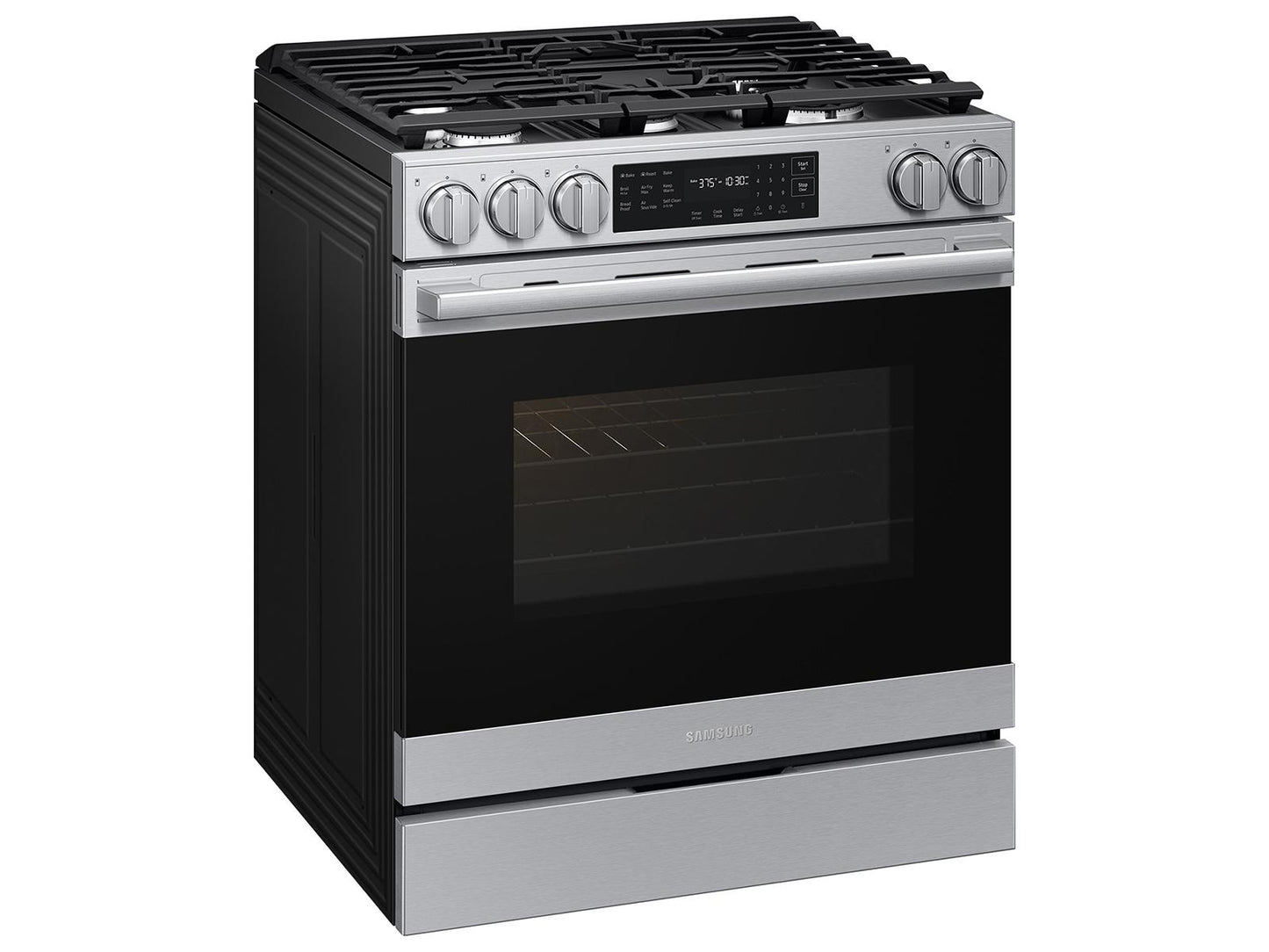 Samsung NSG80H60SR Bespoke Smart Slide-in Gas Range Pro Style Design  Air Fry Max  True Convection