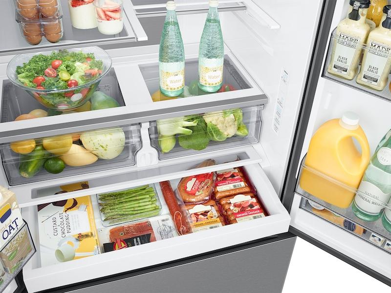 Samsung 26 cu. ft. Mega Capacity Counter Depth 3-Door French Door Refrigerator with Four Types of Ice in Stainless Steel