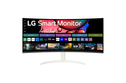 Lg 34SR60QCW 34 Inch Smart Monitor WQHD 21:9 Curved Screen 100Hz with webOS