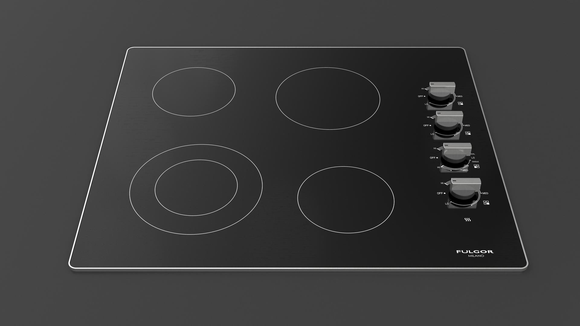24" RADIANT COOKTOP WITH KNOBS