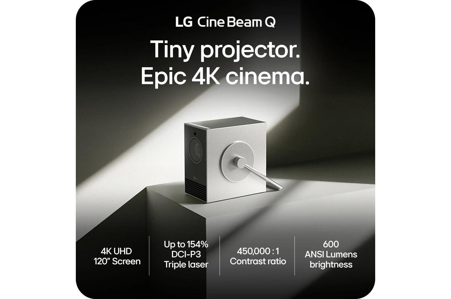 PU600U LG CineBeam Q 4K UHD Smart Portable Laser Projector PU600U (2026)