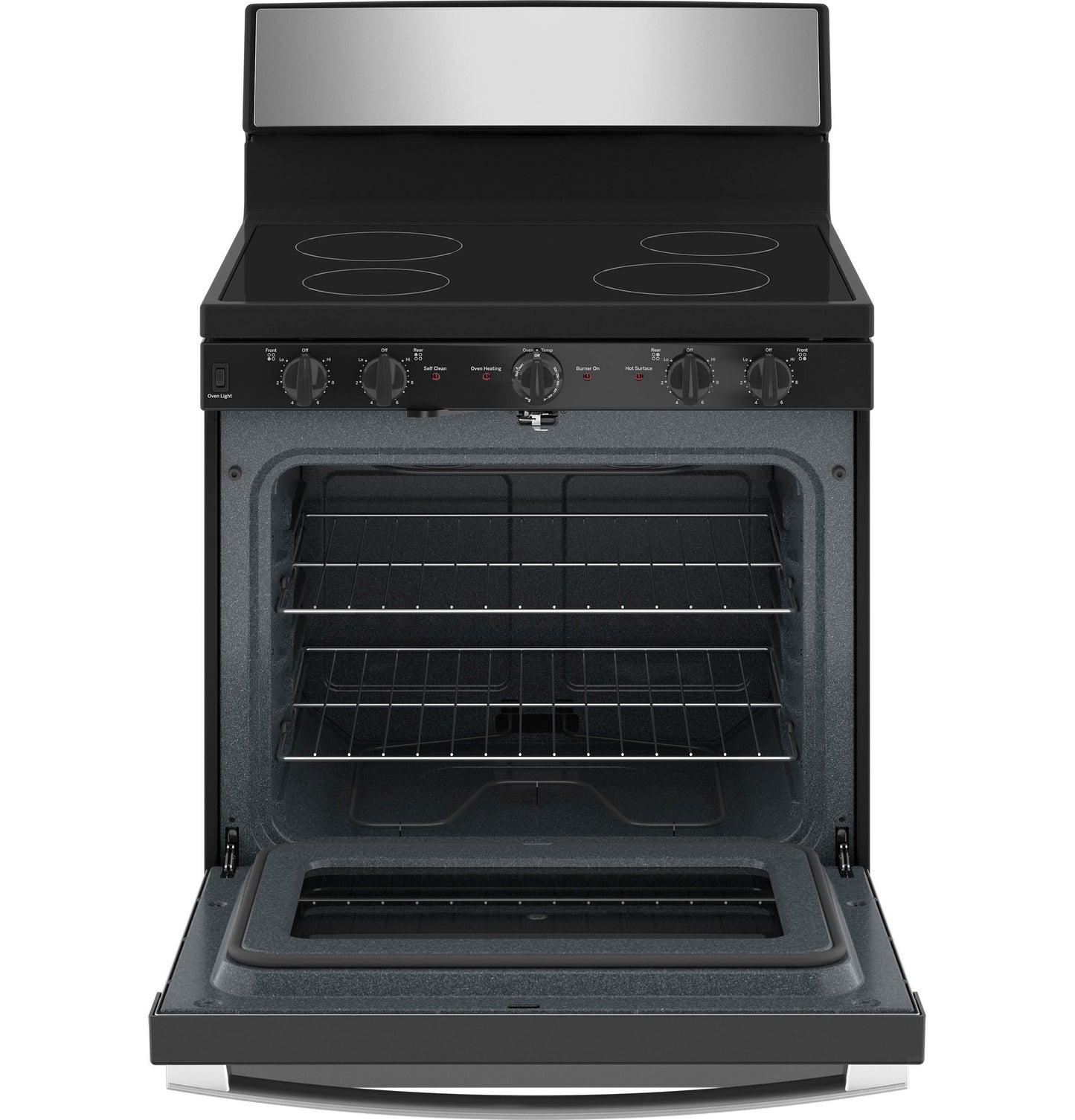 JB480SYSS GE® ENERGY STAR® 30" Free-Standing Electric Radiant Smooth Cooktop Range