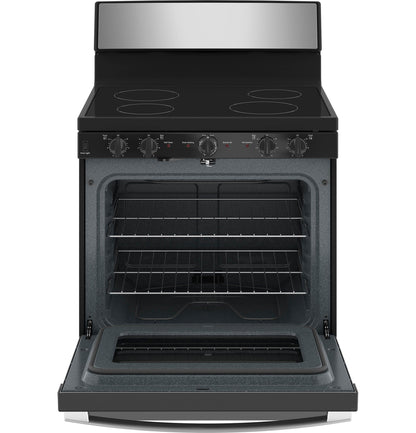 JB480SYSS GE® ENERGY STAR® 30" Free-Standing Electric Radiant Smooth Cooktop Range