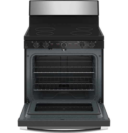JB480SYSS GE® ENERGY STAR® 30" Free-Standing Electric Radiant Smooth Cooktop Range