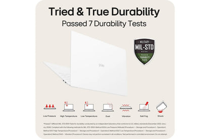 15Z90STGAAW4U1 LG gram SuperSlim 15.6 Inch OLED Thin and Lightweight Laptop, Intel® Evo™ Edition- AI-enabled Intel® Core™ Ultra 5 processor, Windows 11 Home, 16GB RAM, 512GB SSD, White