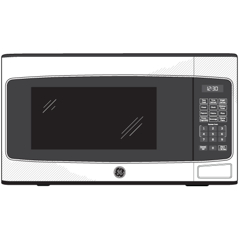 JESP113DPBB GE® 1.1 Cu. Ft. Capacity Countertop Microwave Oven