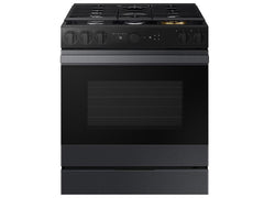 Samsung NSG6DG8500MT Bespoke 6.0 cu. ft. Smart Slide-In Gas Range with Air Sous Vide & Air Fry in Matte Black Steel