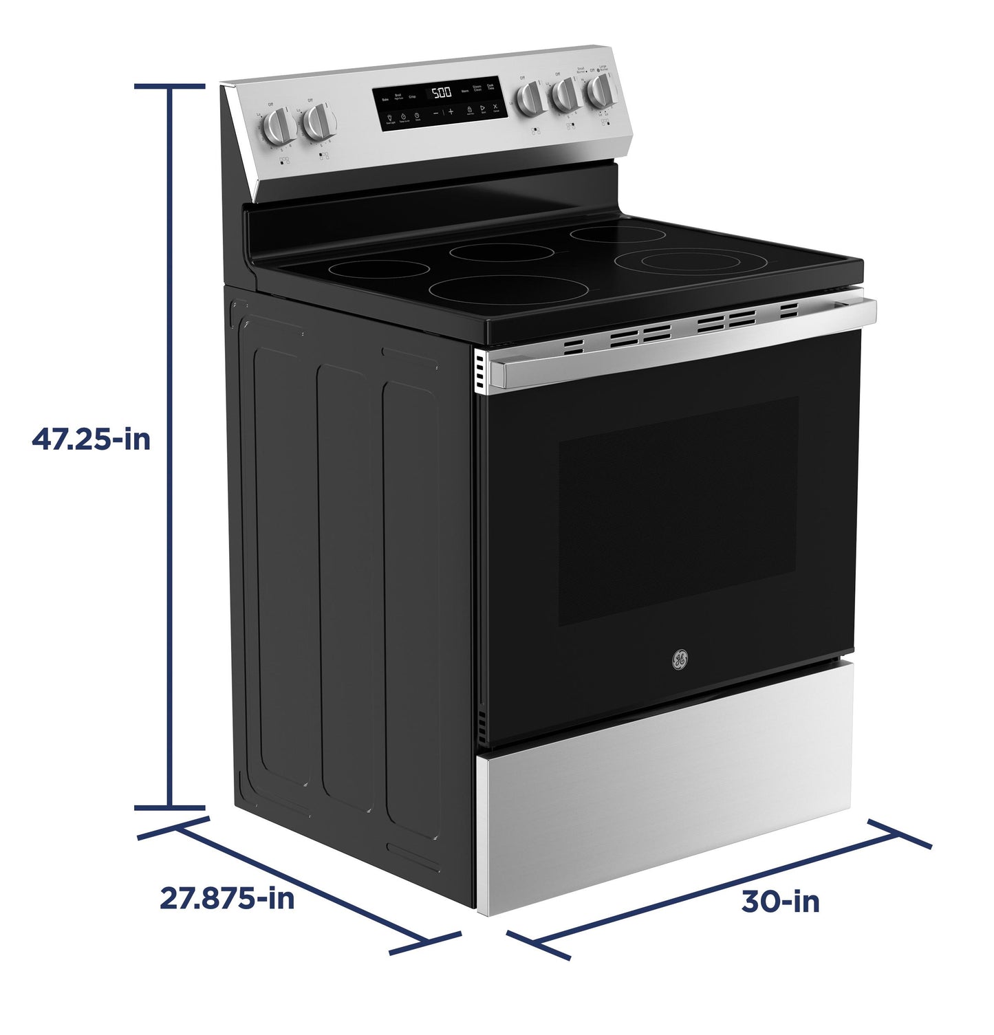 GRF500SVSS GE® ENERGY STAR® 30" Free-Standing Electric Range with Crisp Mode