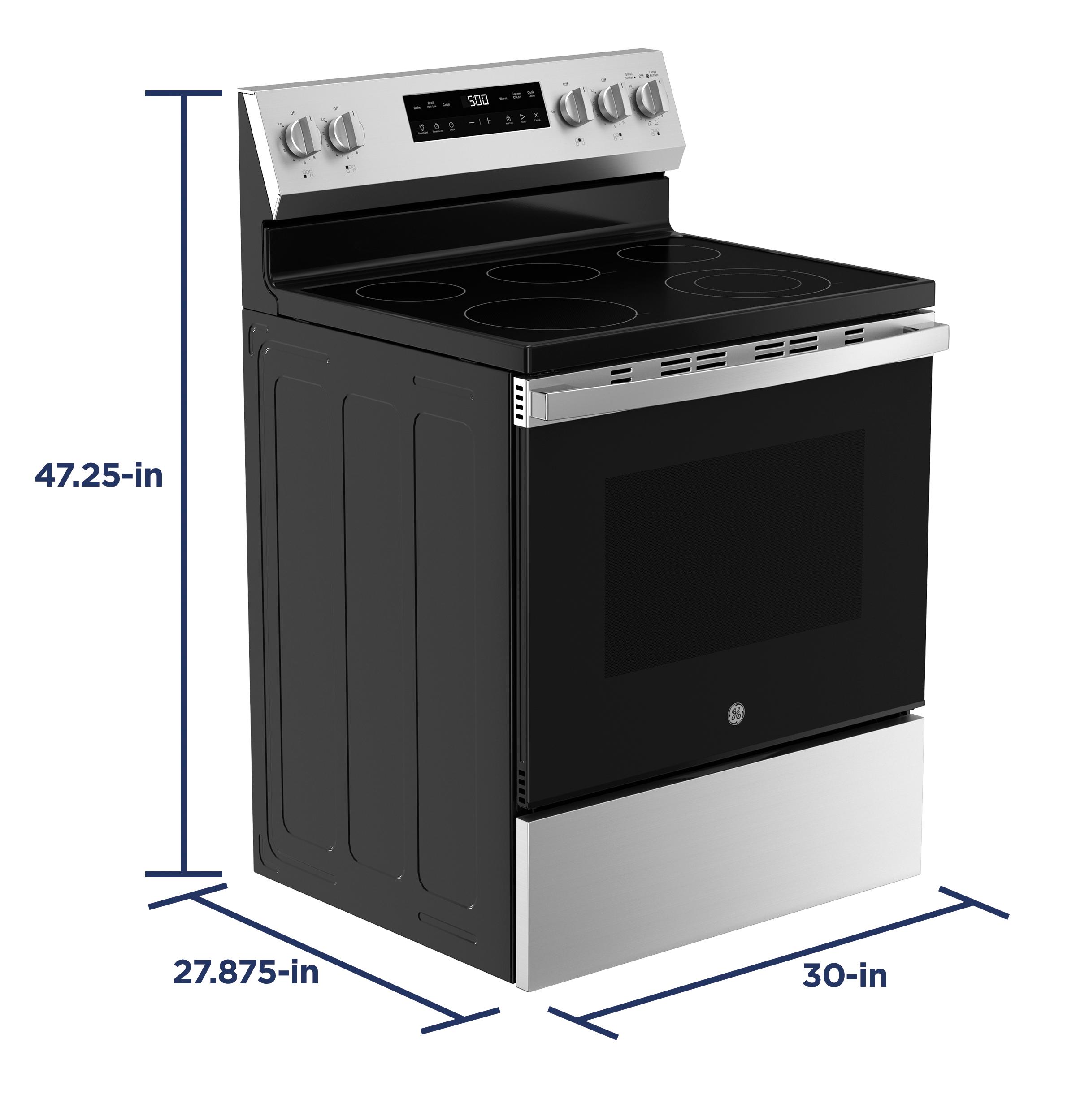 GRF500SVSS GE® ENERGY STAR® 30" Free-Standing Electric Range with Crisp Mode