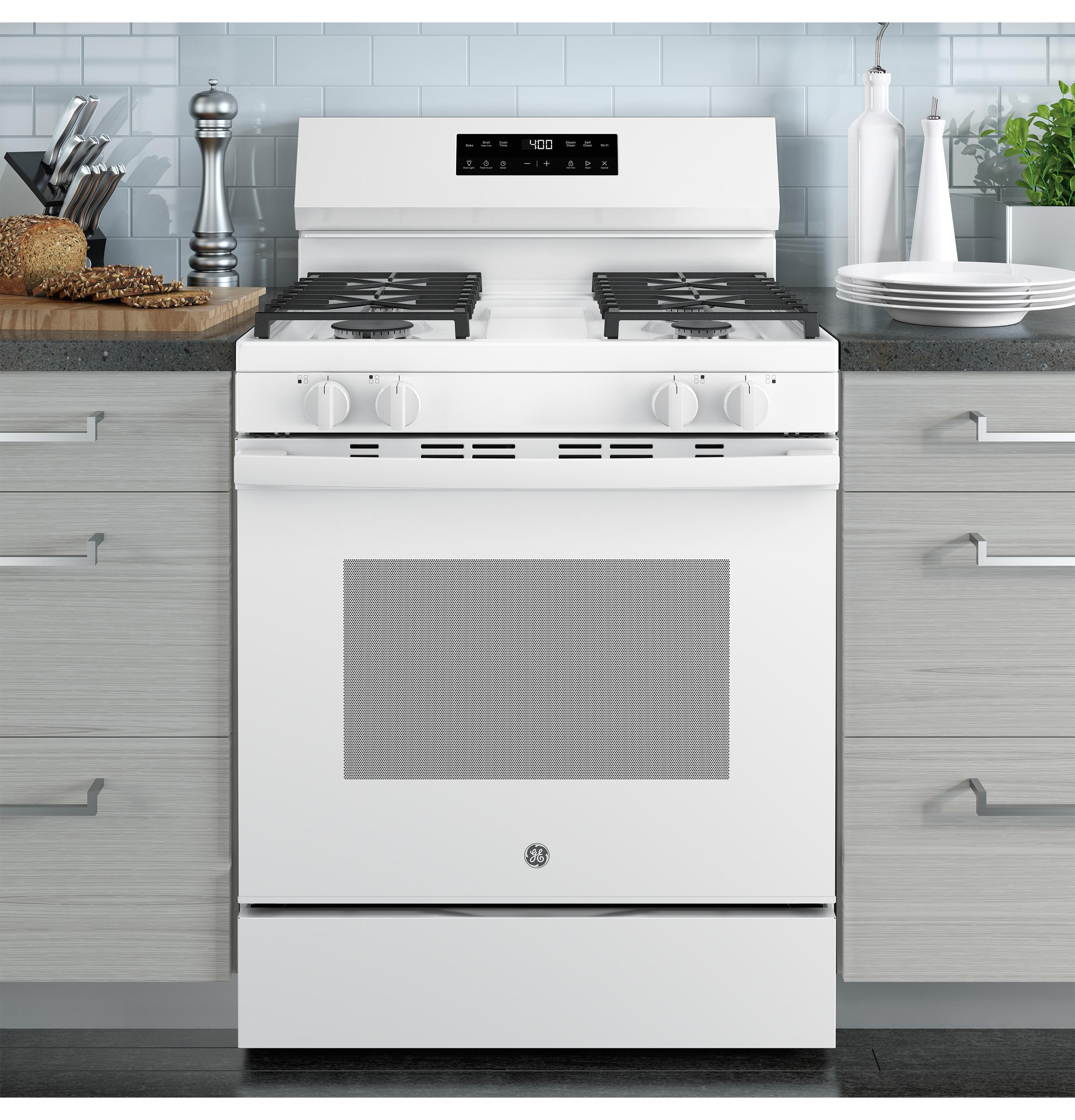 GGF400PVWW GE® 30" Free-Standing Gas Range