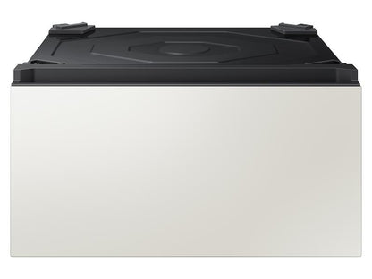 Samsung WE602NY Bespoke 27" Wide Laundry Pedestal with Storage Drawer in Ivory