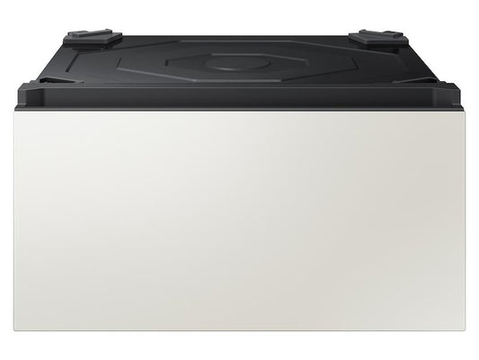 Samsung WE602NY Bespoke 27" Wide Laundry Pedestal with Storage Drawer in Ivory