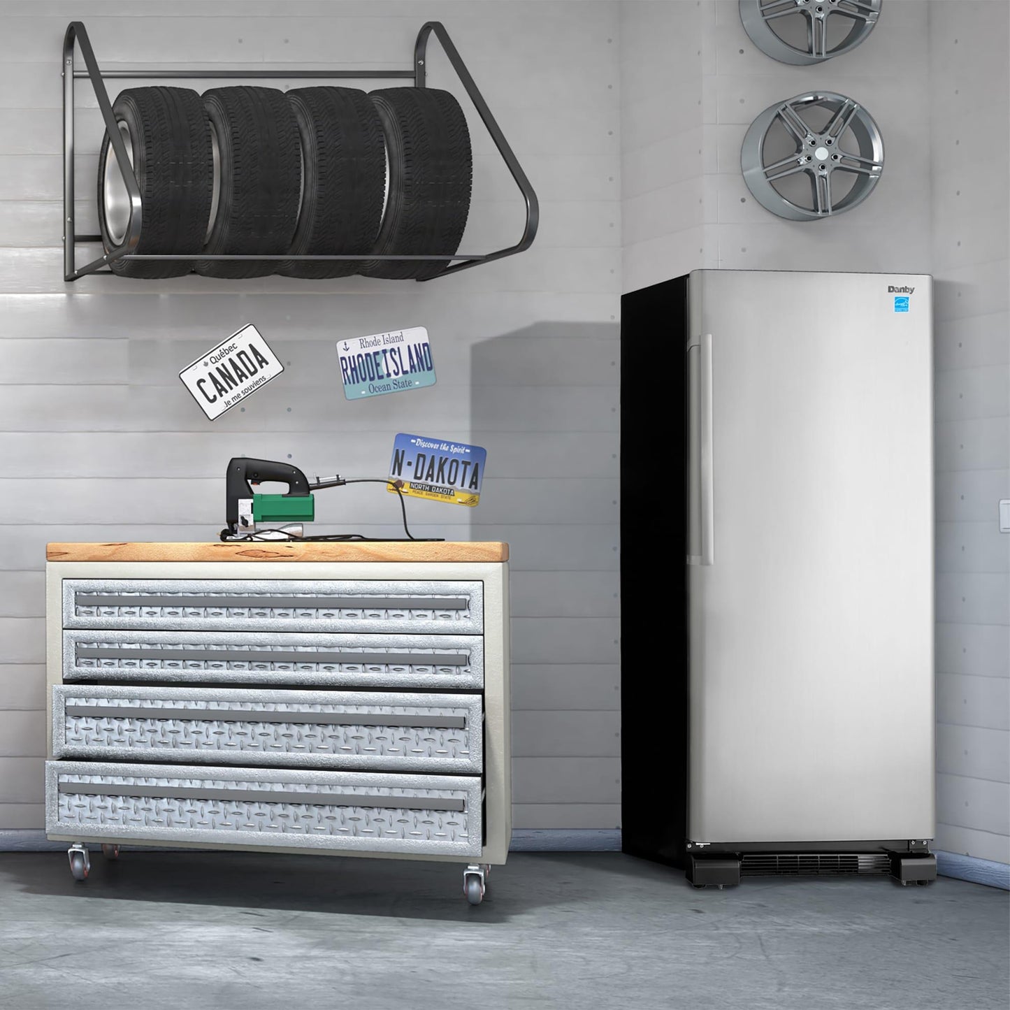 DUF167A4BSLDD Danby Designer 16.7 cu. ft. Upright Freezer in Stainless Steel Look
